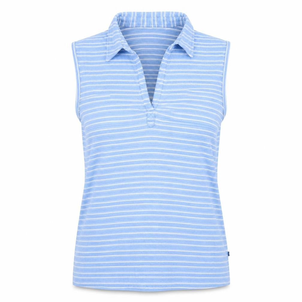 Womens UK Size XL Columbia Blue 100% Cotton Polo