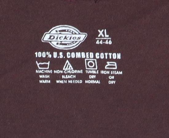 Mens UK Size XL Dickies Brown  Cotton T-Shirt
