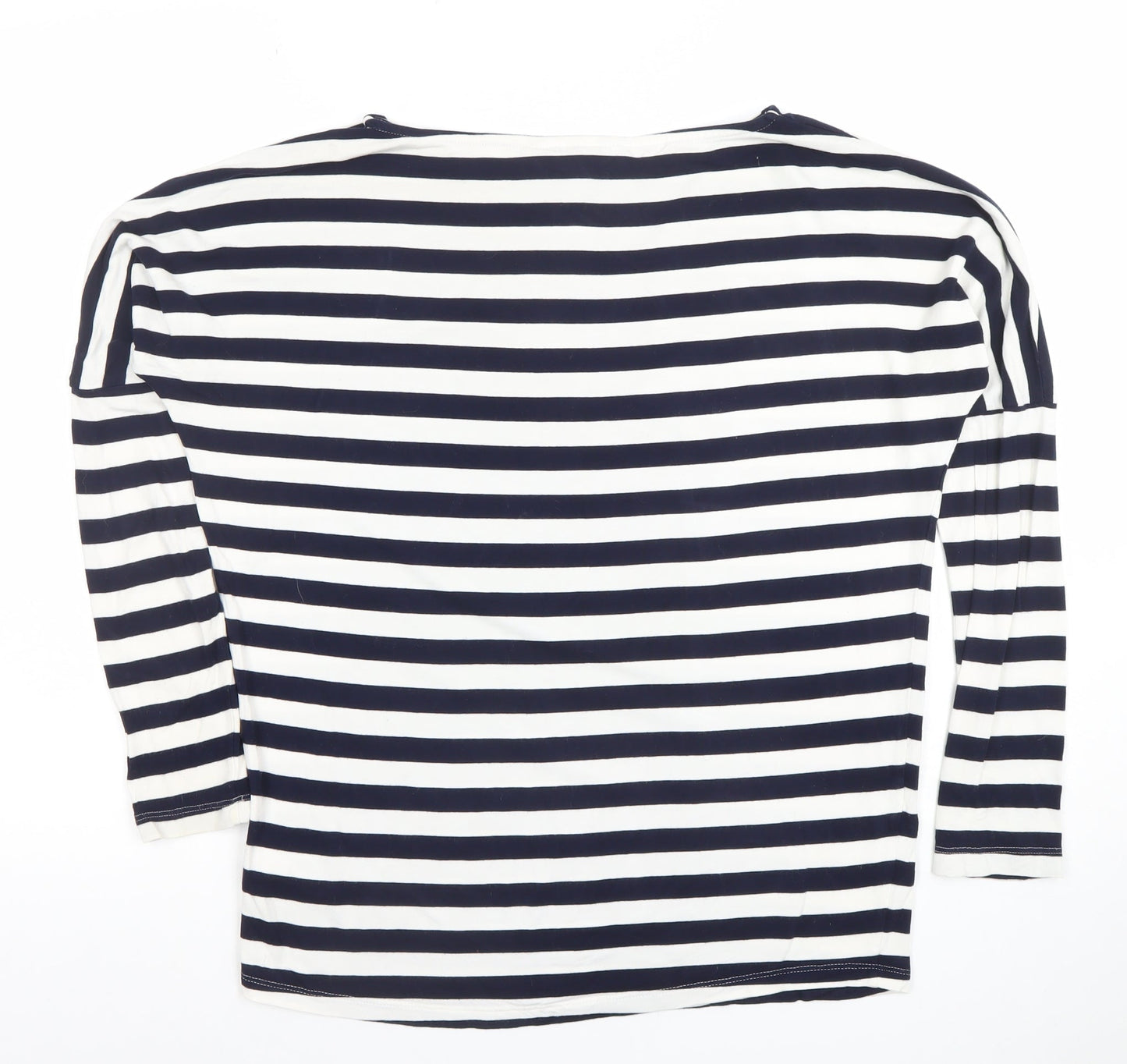 Next Women’s Blue Striped Long Sleeve Boat Neck T-Shirt Size 6
