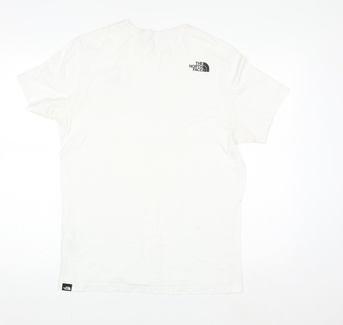The North Face Mens White Cotton Crew Neck Short Sleeve T-Shirt M