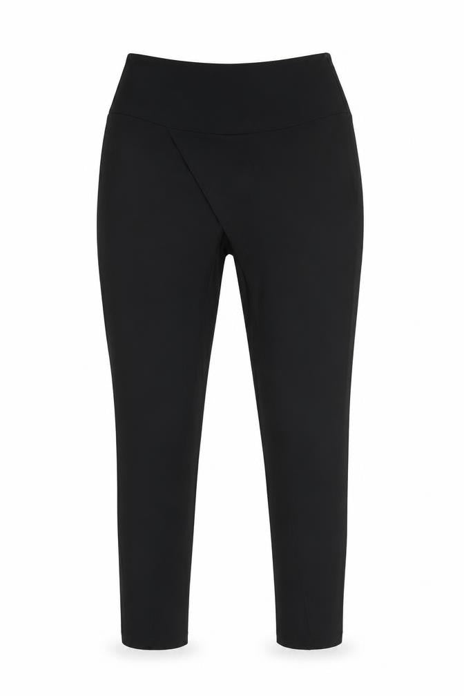 ÂME Womens Black Slim Fit Stretch Polyester Leggings M