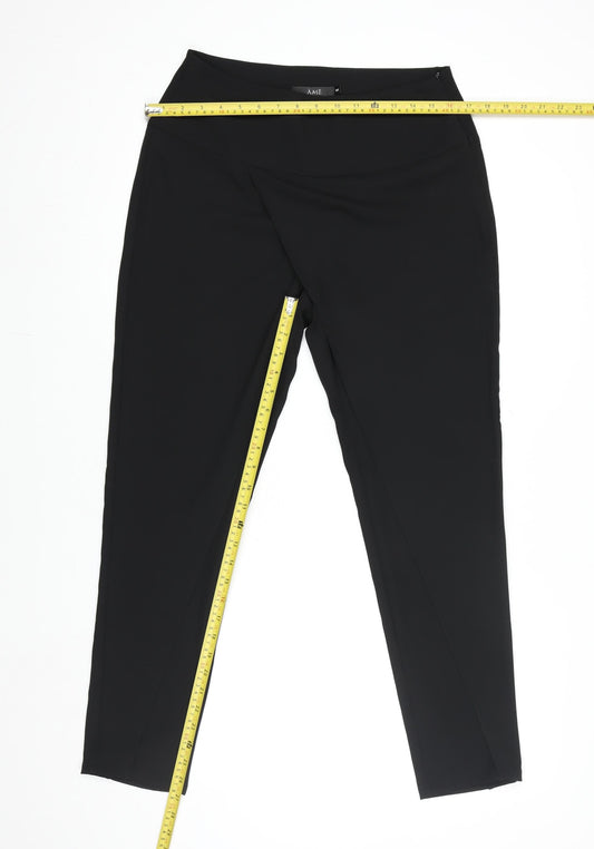 ÂME Womens Black Slim Fit Stretch Polyester Leggings M