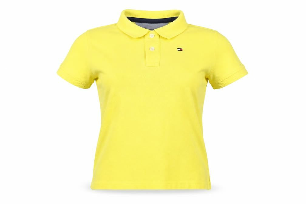 Teenss UK Size 4 Tommy Hilfiger Yellow Cotton Polo