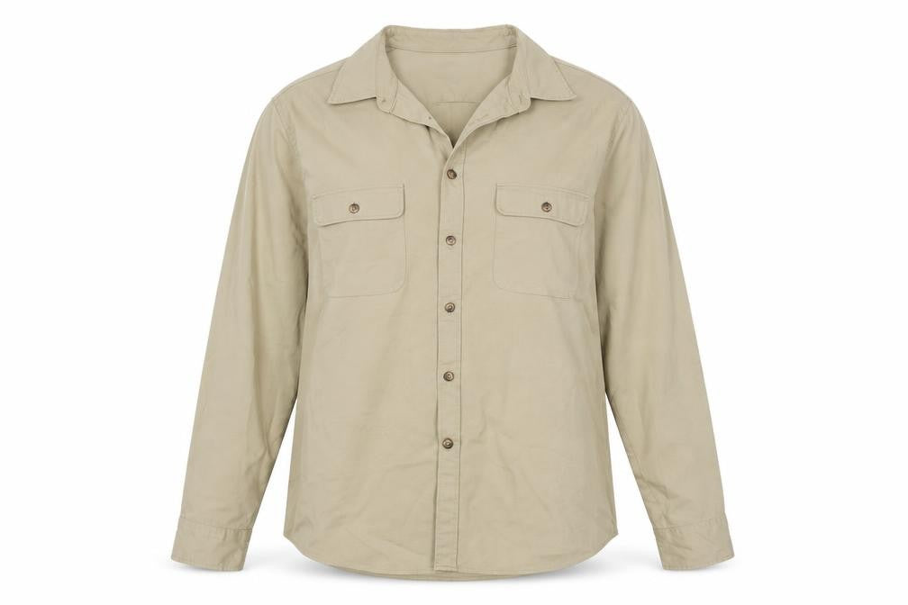 Moss Women’s Beige Cotton Blend Shirt Jacket XL Casual Lightweight