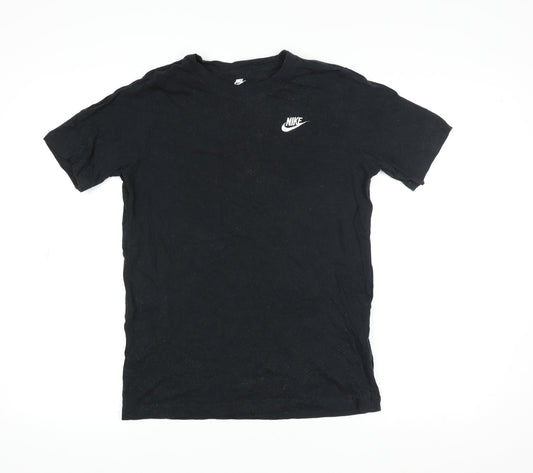 Nike Men Black XL Short Sleeve Cotton Crew Neck T-Shirt