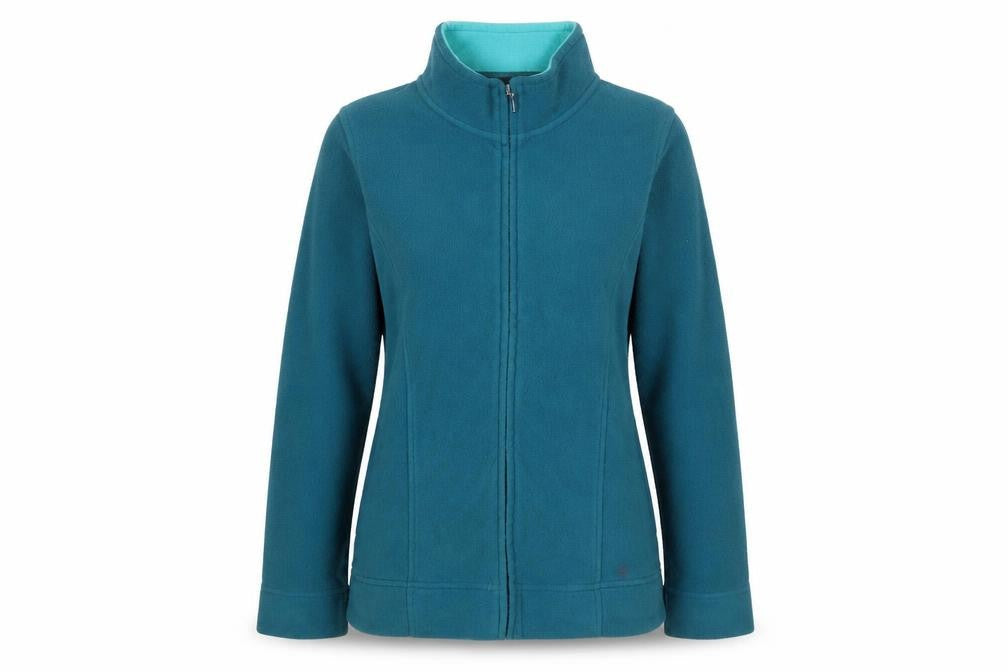 ISLE Essentials Womens Blue Fleece Full Zip Jacket Size 10-12