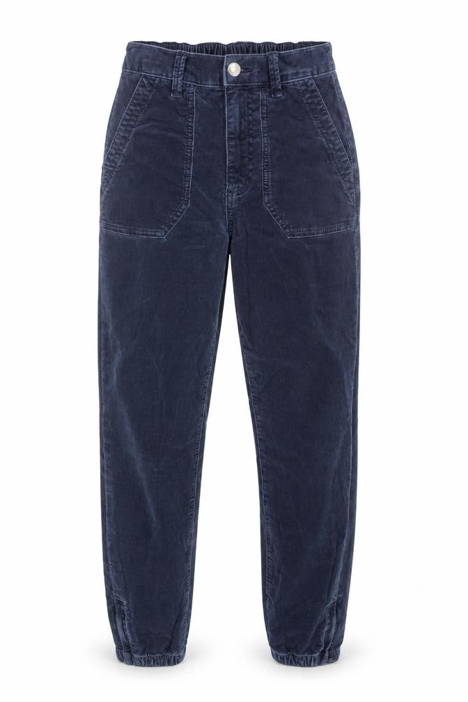Marks and Spencer Women's Navy Corduroy Jogger Size 6 Regular