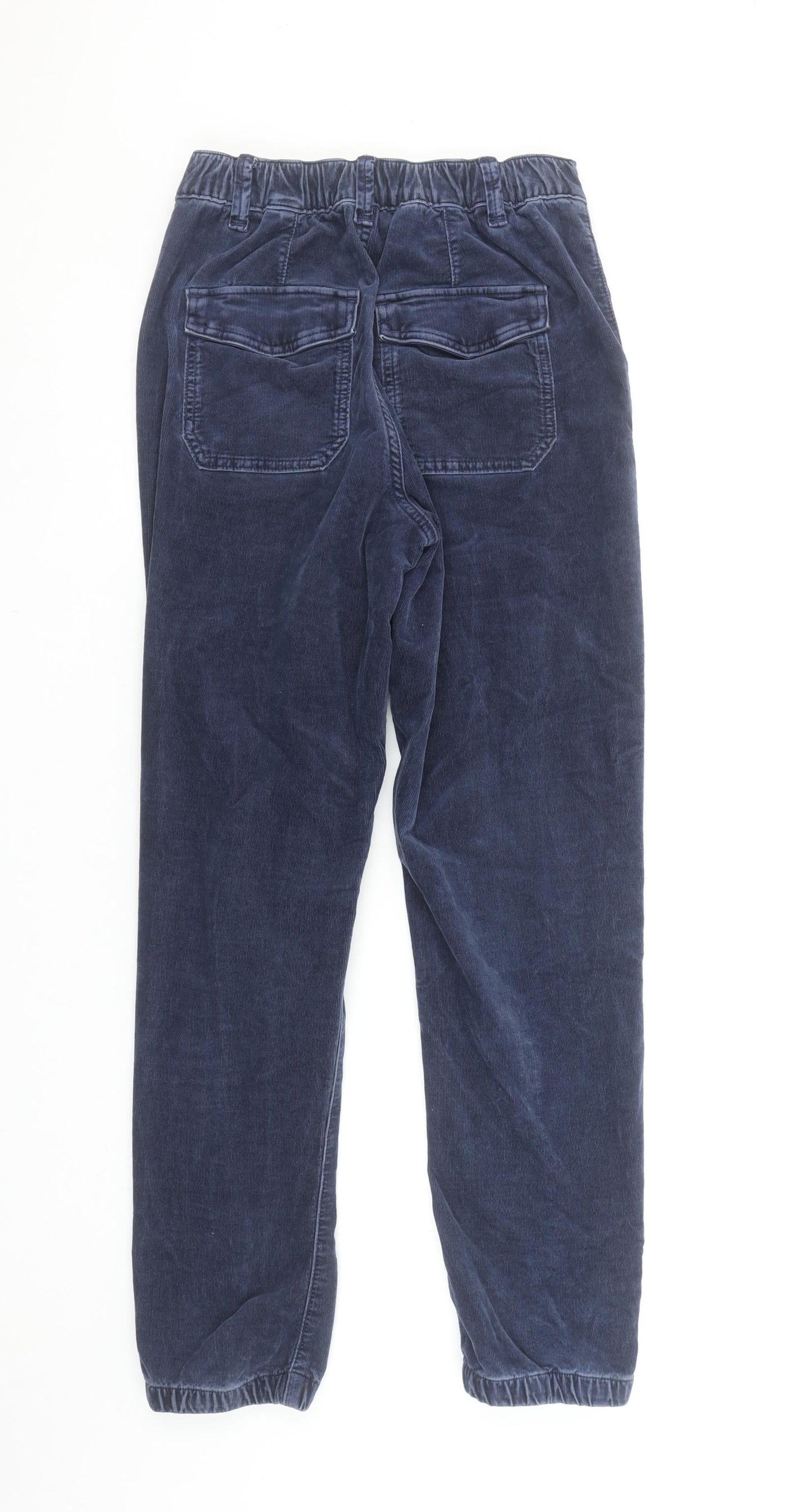 Marks and Spencer Women's Navy Corduroy Jogger Size 6 Regular