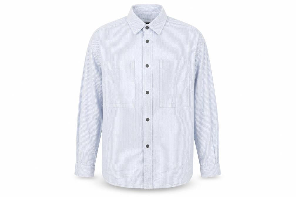 Human Nation Men's Blue Regular Fit Long Sleeve Button-Up Corduroy Shirt M