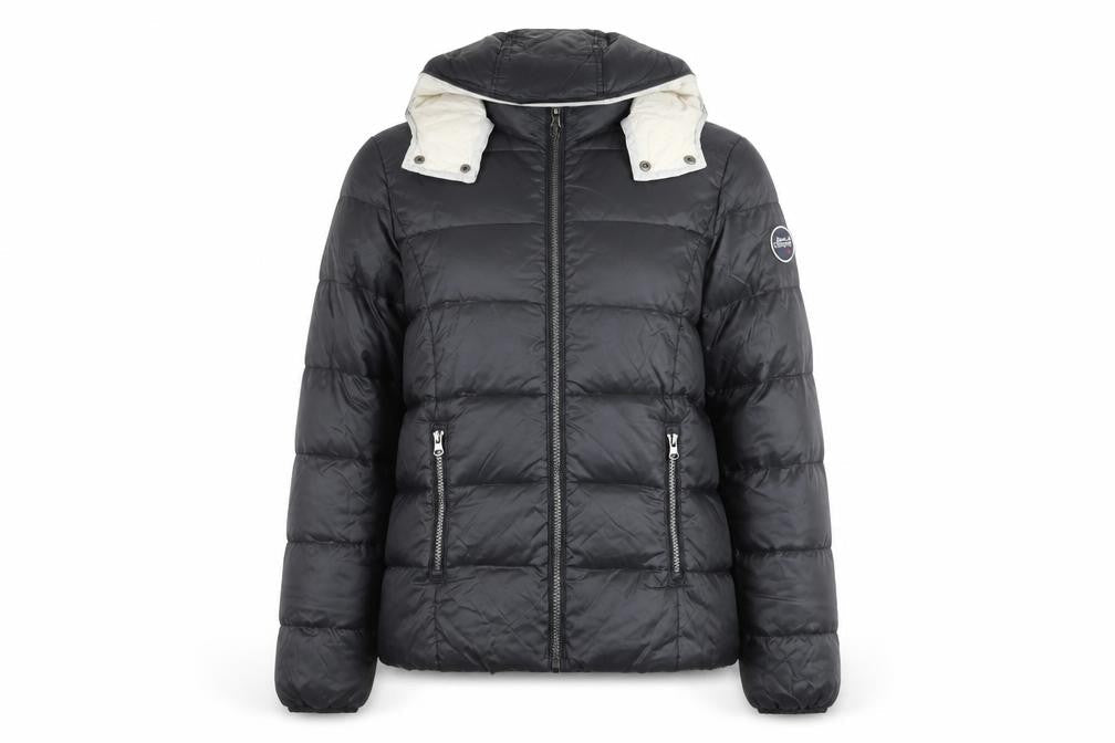 Best Company Womens Black L Hooded Puffer Jacket