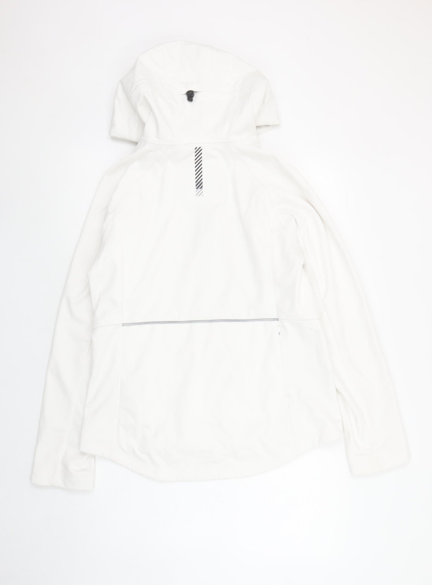 Superdry Women's White Softshell Hooded Jacket UK 12