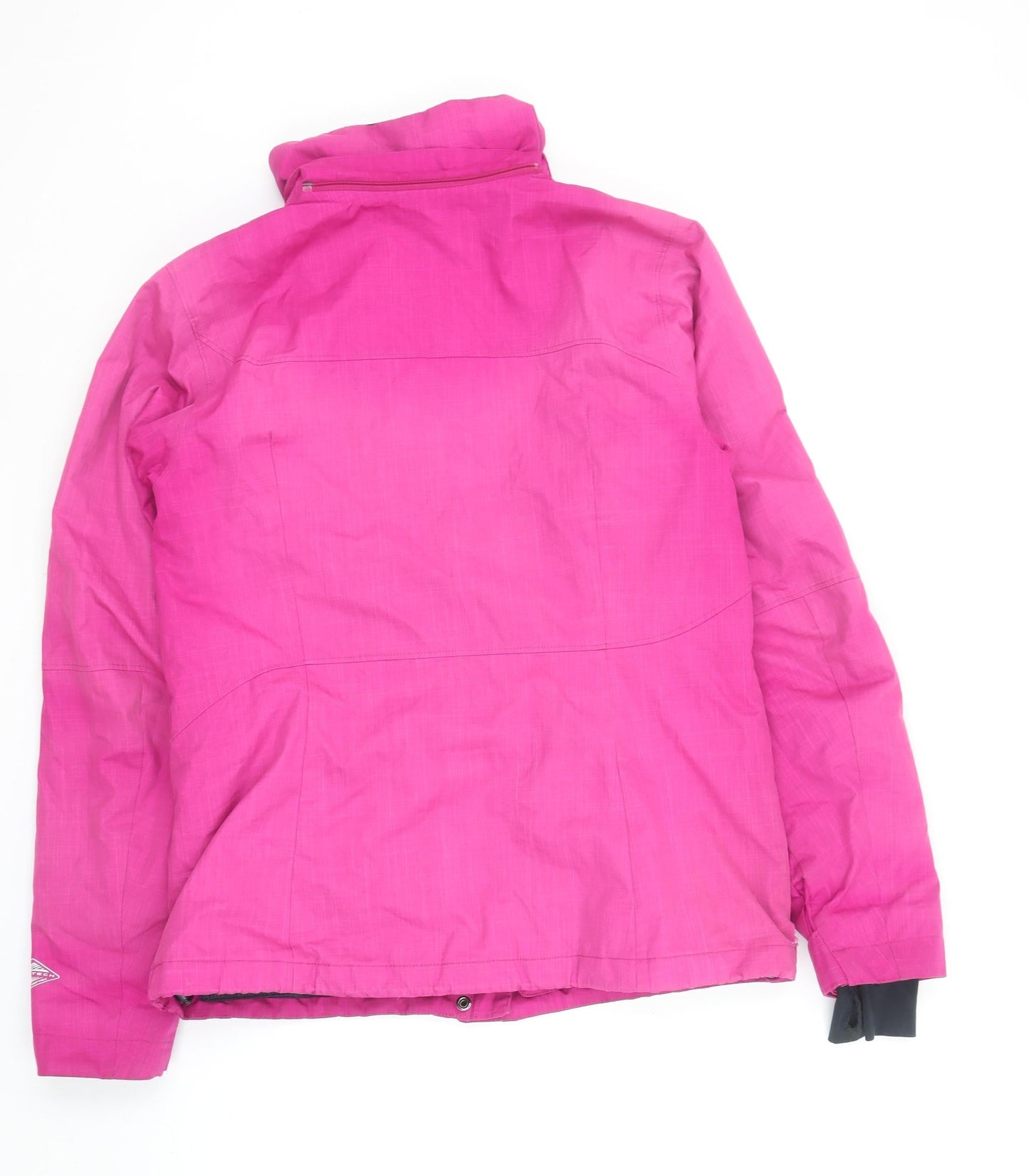 Womens UK Size M Regular Columbia Pink Polyester Jacket