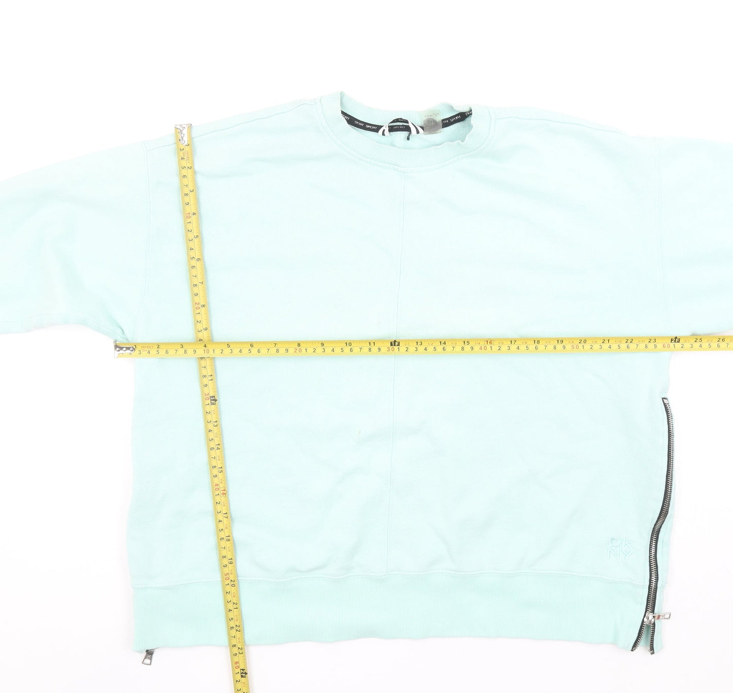 Womens UK 10 Relaxed DKNY Green Pullover Sweatshirt