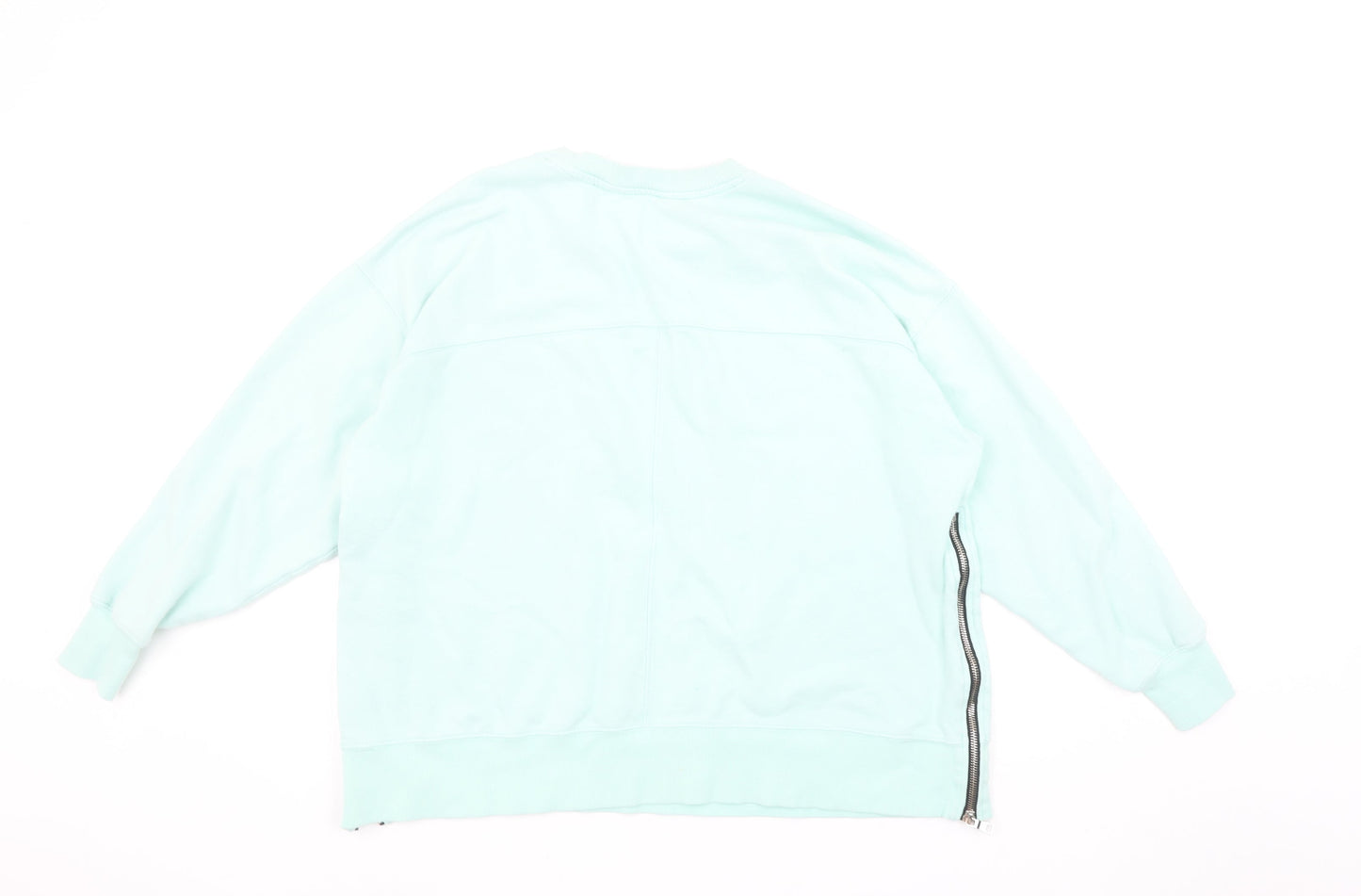 Womens UK 10 Relaxed DKNY Green Pullover Sweatshirt