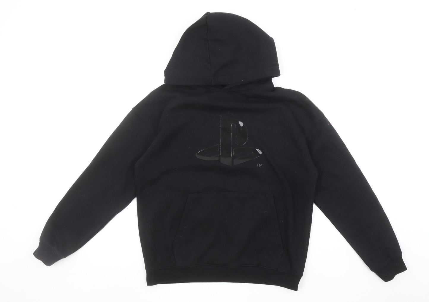 H&M Teens Black PlayStation Hooded Pullover Sweatshirt UK 12-14Y