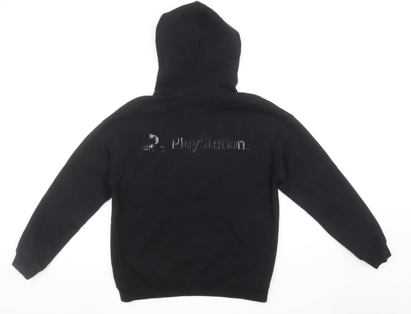 H&M Teens Black PlayStation Hooded Pullover Sweatshirt UK 12-14Y