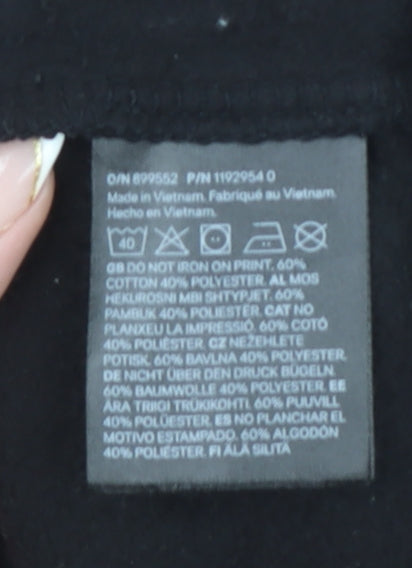 H&M Teens Black PlayStation Hooded Pullover Sweatshirt UK 12-14Y