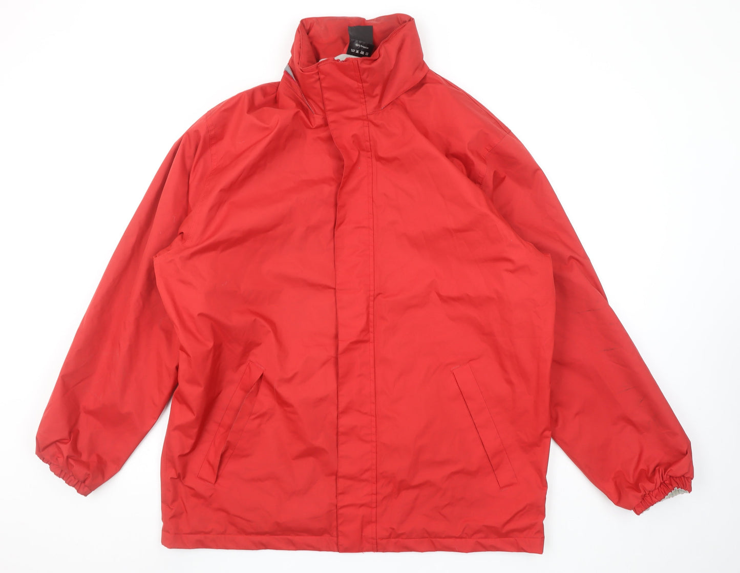 R206X Men’s Red Full Zip Lined Lightweight Jacket XL