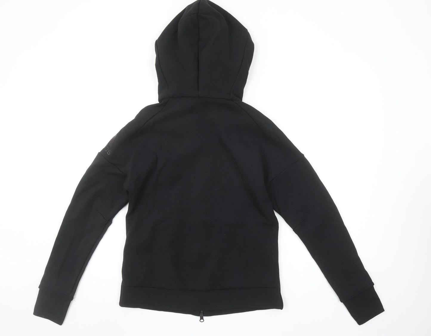 Adidas Women's Black Full Zip Hoodie Medium Cotton Blend