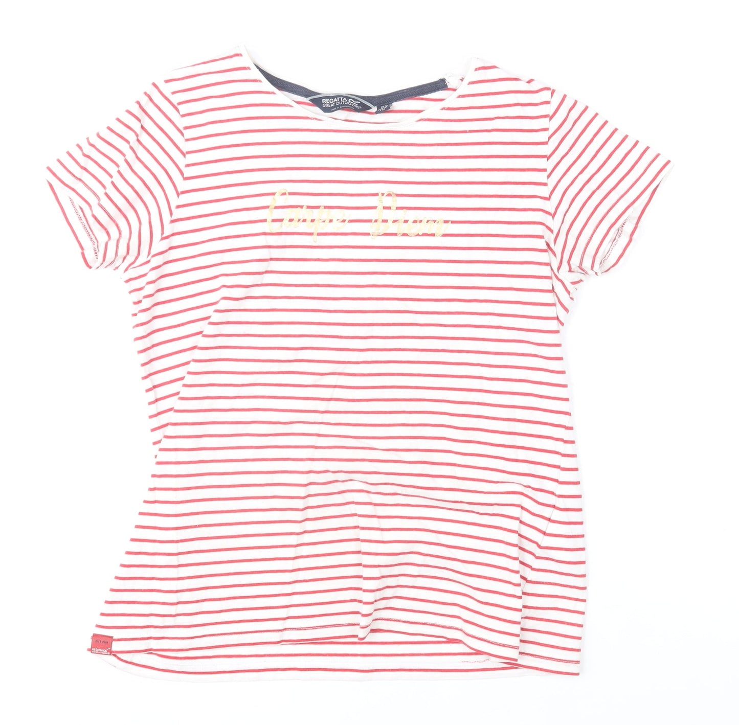 Womens UK Size 12 Regatta White 100% Cotton T-Shirt