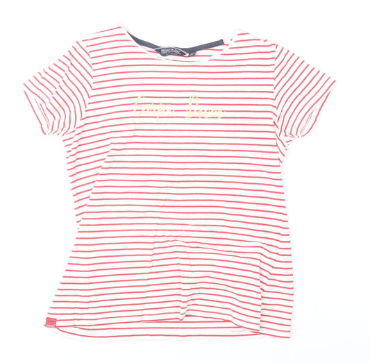 Womens UK Size 12 Regatta White 100% Cotton T-Shirt