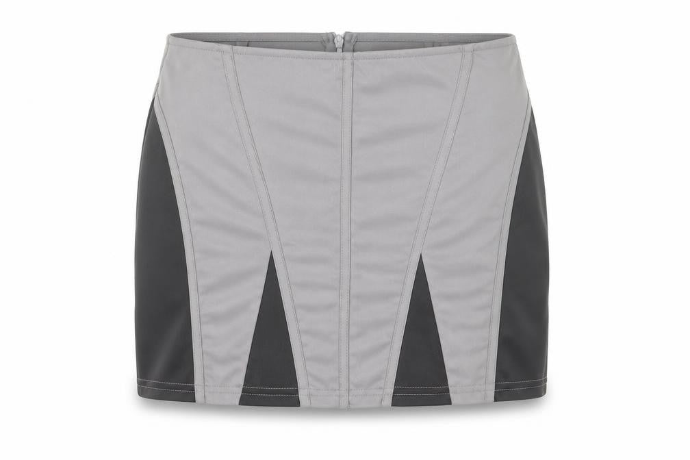 PrettyLittleThing Women's Grey Short Pencil Skirt Size 6