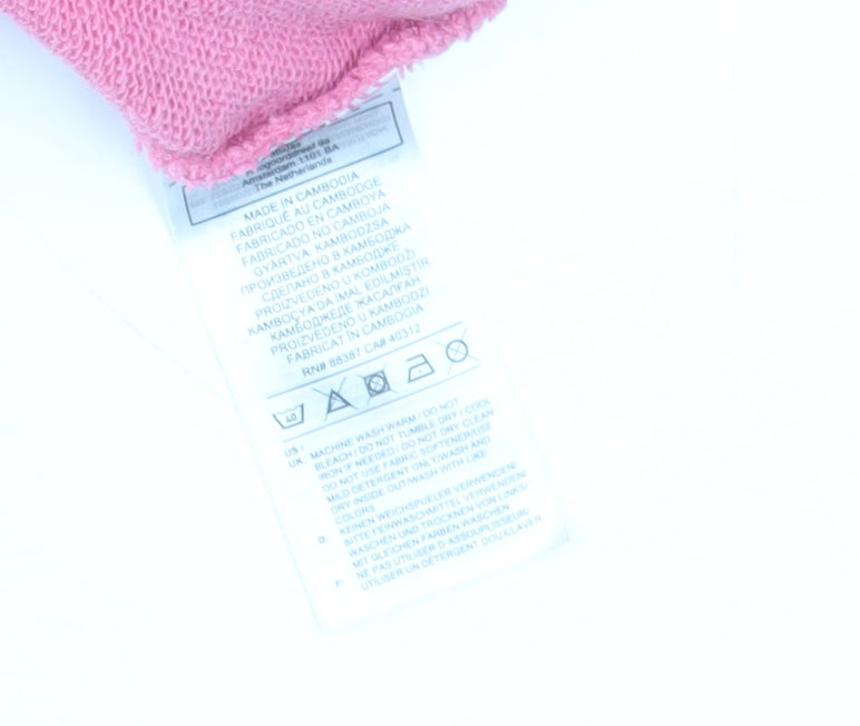 Adidas Women Pink Crew Neck Pullover Sweatshirt Size L Relaxed Fit