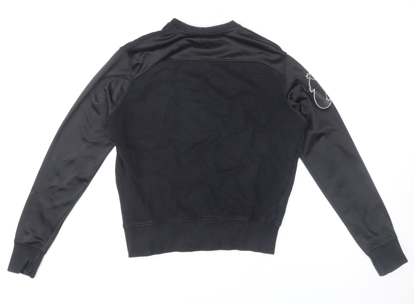 Money Black Cotton Pullover Sweatshirt Women Small Graphic Logo