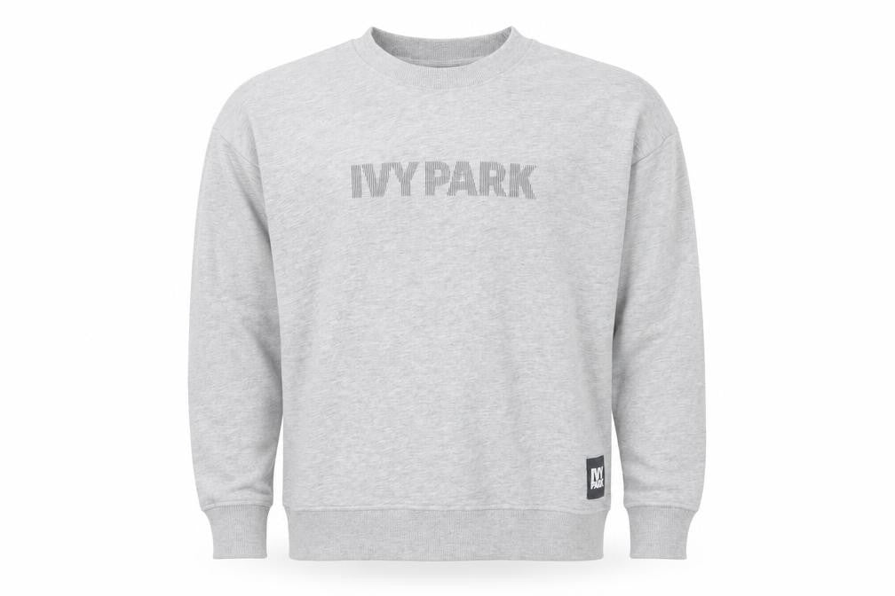 Front view of IVY PARK Men’s Grey Crew Neck Pullover Sweatshirt M