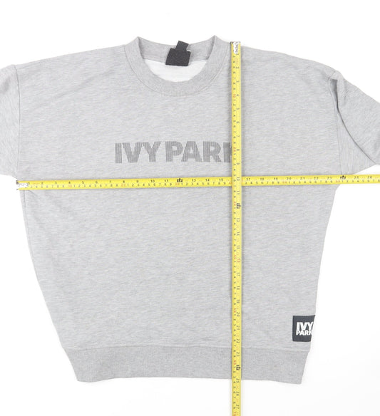 IVY PARK Men’s Grey Crew Neck Pullover Sweatshirt M