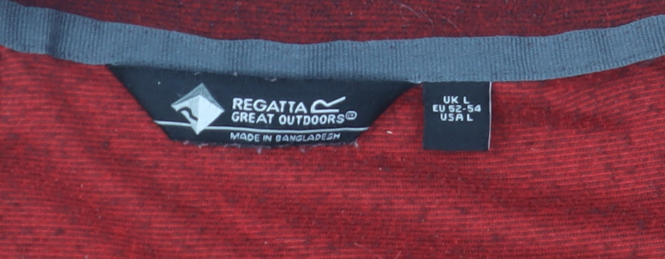 Mens UK L Regular Regatta Red Pullover Sweatshirt