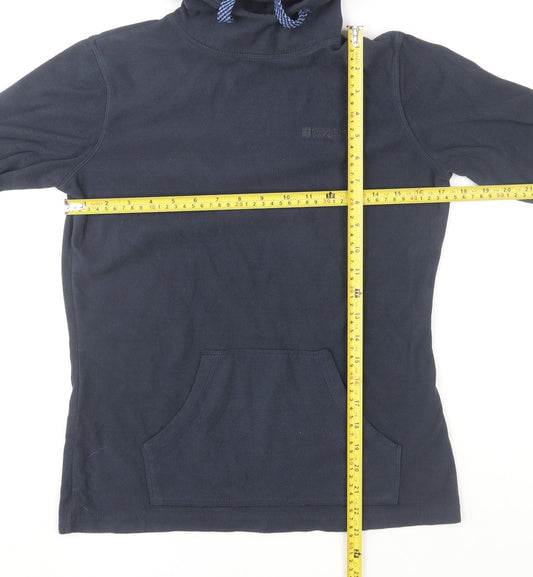 Womens UK 12 Regular Mountain Warehouse Blue Pullover Hoodie