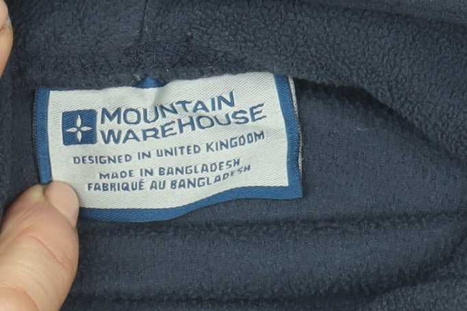 Womens UK 12 Regular Mountain Warehouse Blue Pullover Hoodie