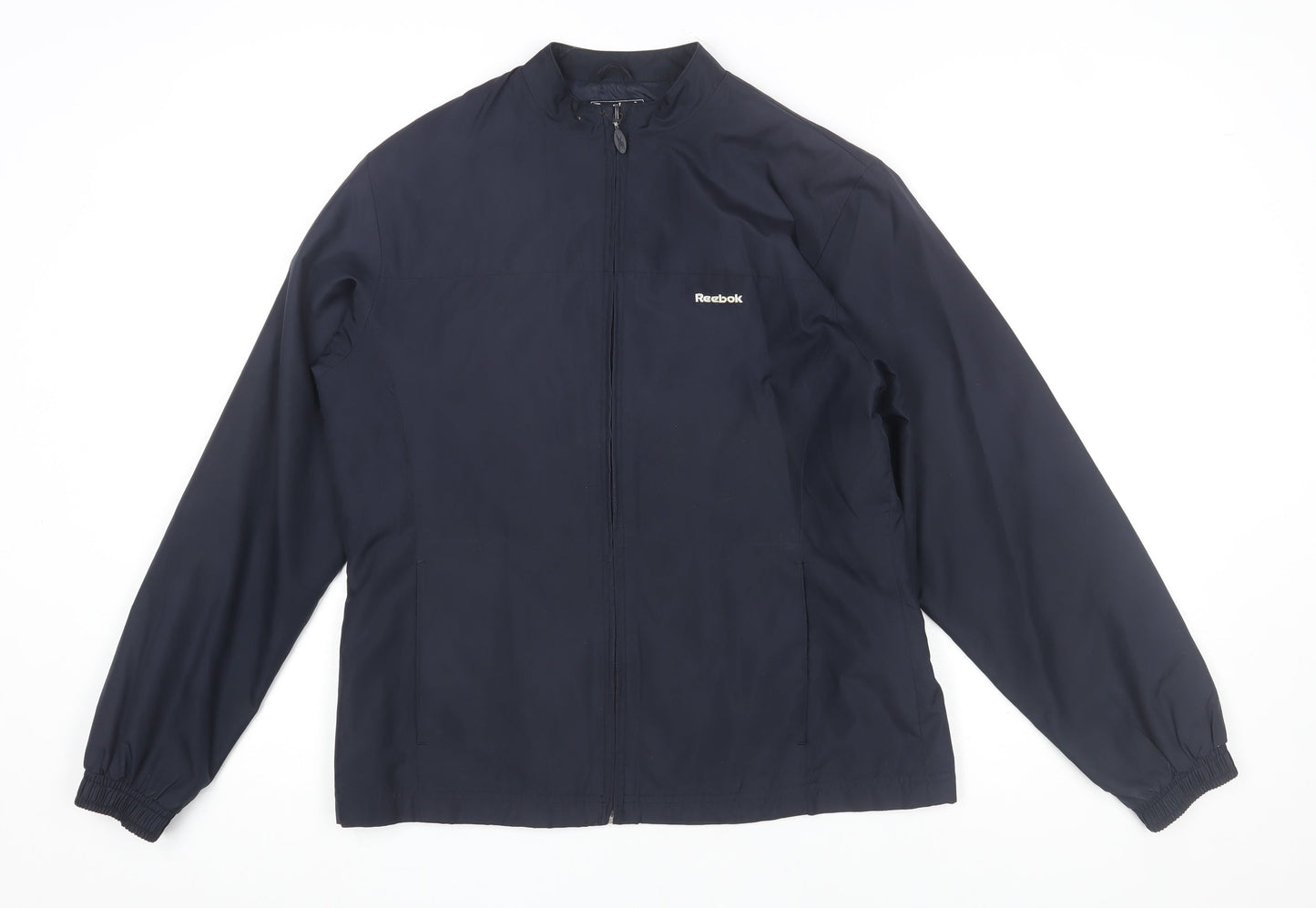 Womens UK Size 12 Regular Reebok Blue Polyester Jacket