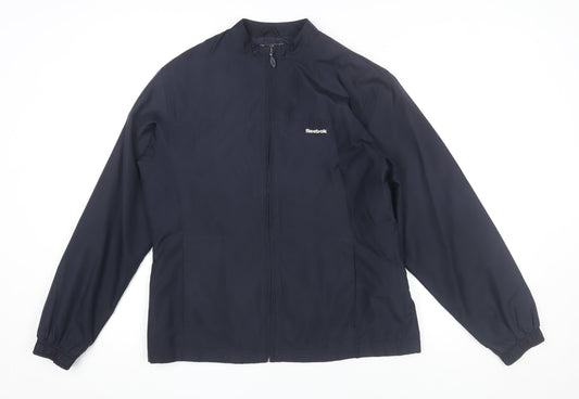 Womens UK Size 12 Regular Reebok Blue Polyester Jacket