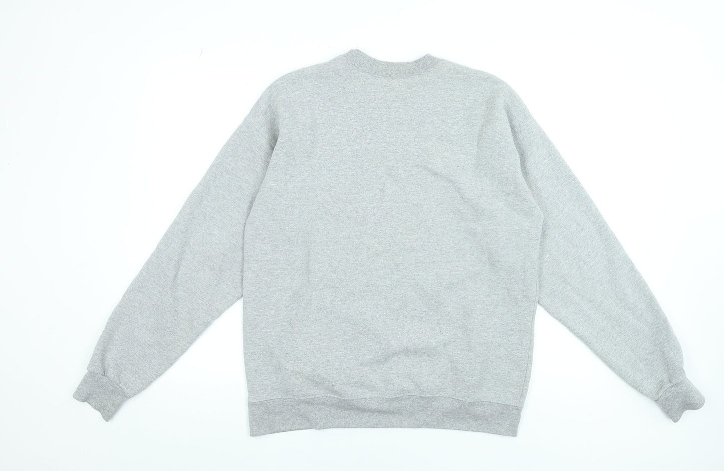 Hanes EcoSmart Grey Boston Sweatshirt Womens Medium Cotton Blend