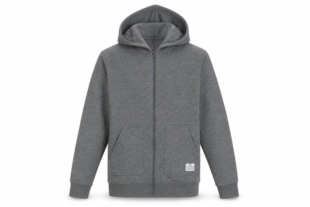 Mens UK S Regular JACK & JONES Grey Full Zip Hoodie