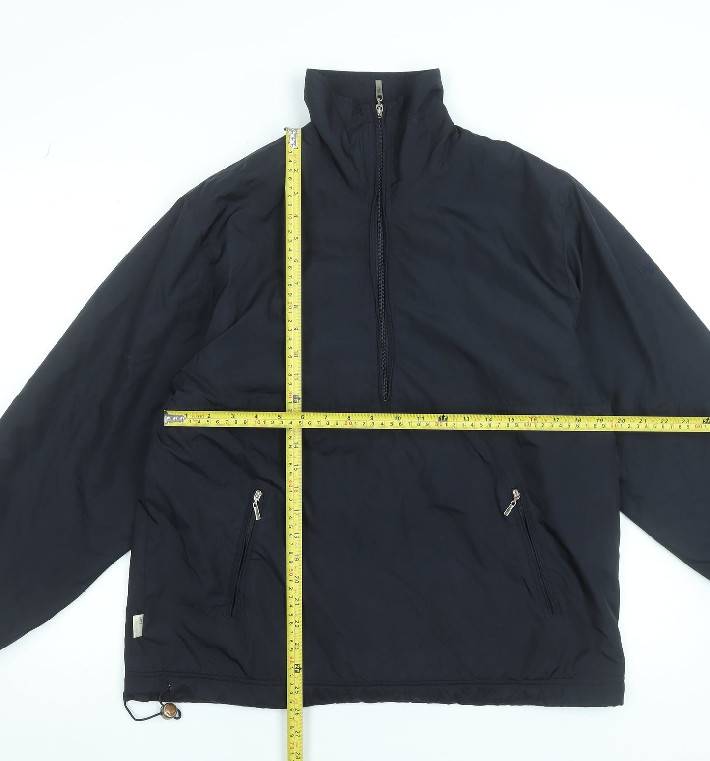 Lady Augusta Womens Black Size 12 1/2 Zip Anorak Jacket