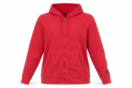 Womens UK XL Regular Helly Hansen Red Full Zip Hoodie