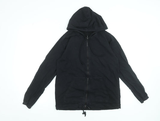 Tezenis Men’s Black Full Zip Cotton Hoodie Size M