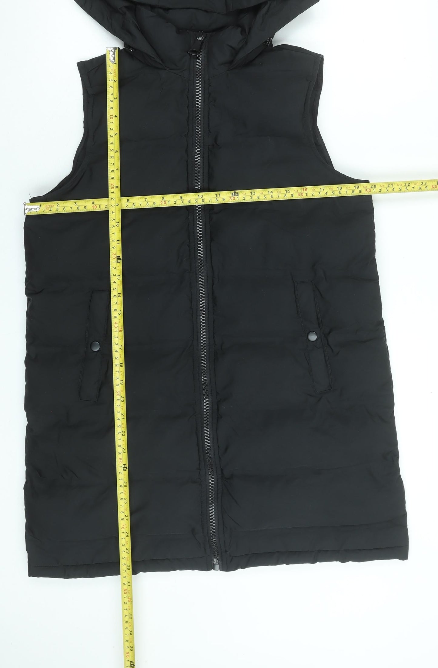 Dunnes Stores Women Black S Hooded Puffer Waistcoat