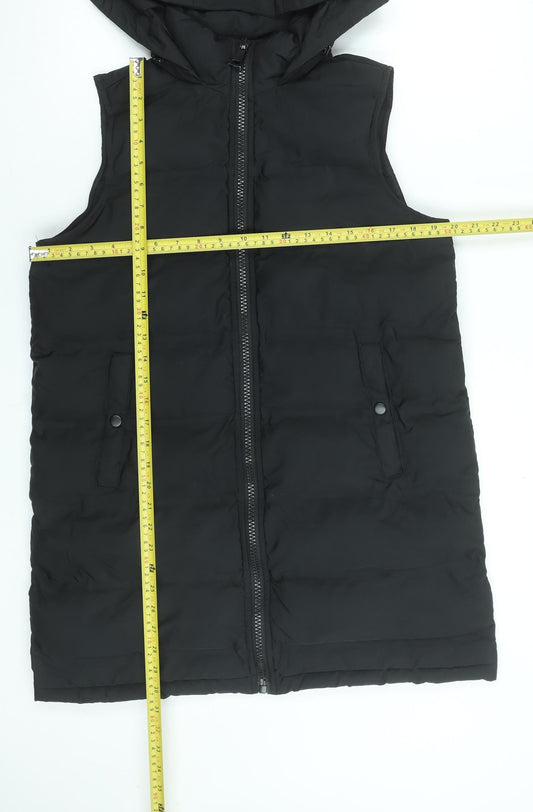 Dunnes Stores Women Black S Hooded Puffer Waistcoat