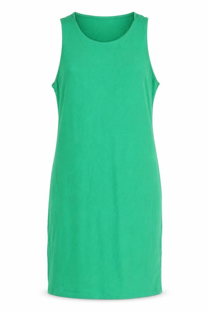Zara Women Green Cotton Bodycon Sleeveless Dress Size 12
