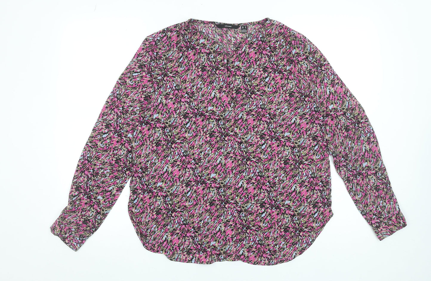 Vero Moda Women’s Multicoloured Tunic Blouse Size M Long Sleeve