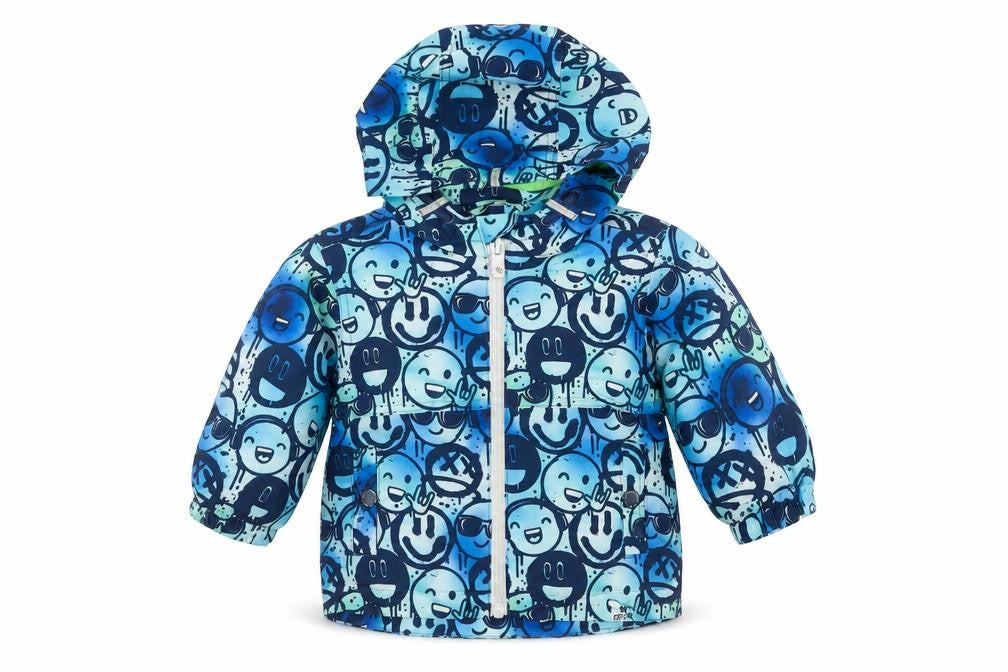 Next Unisex Baby Blue Cartoon Hooded Rain Jacket 6-9 Months Polyester