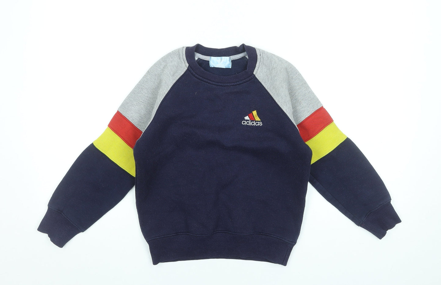 adidas Boys Multicoloured Crew Neck Pullover Sweatshirt 10-11 Years