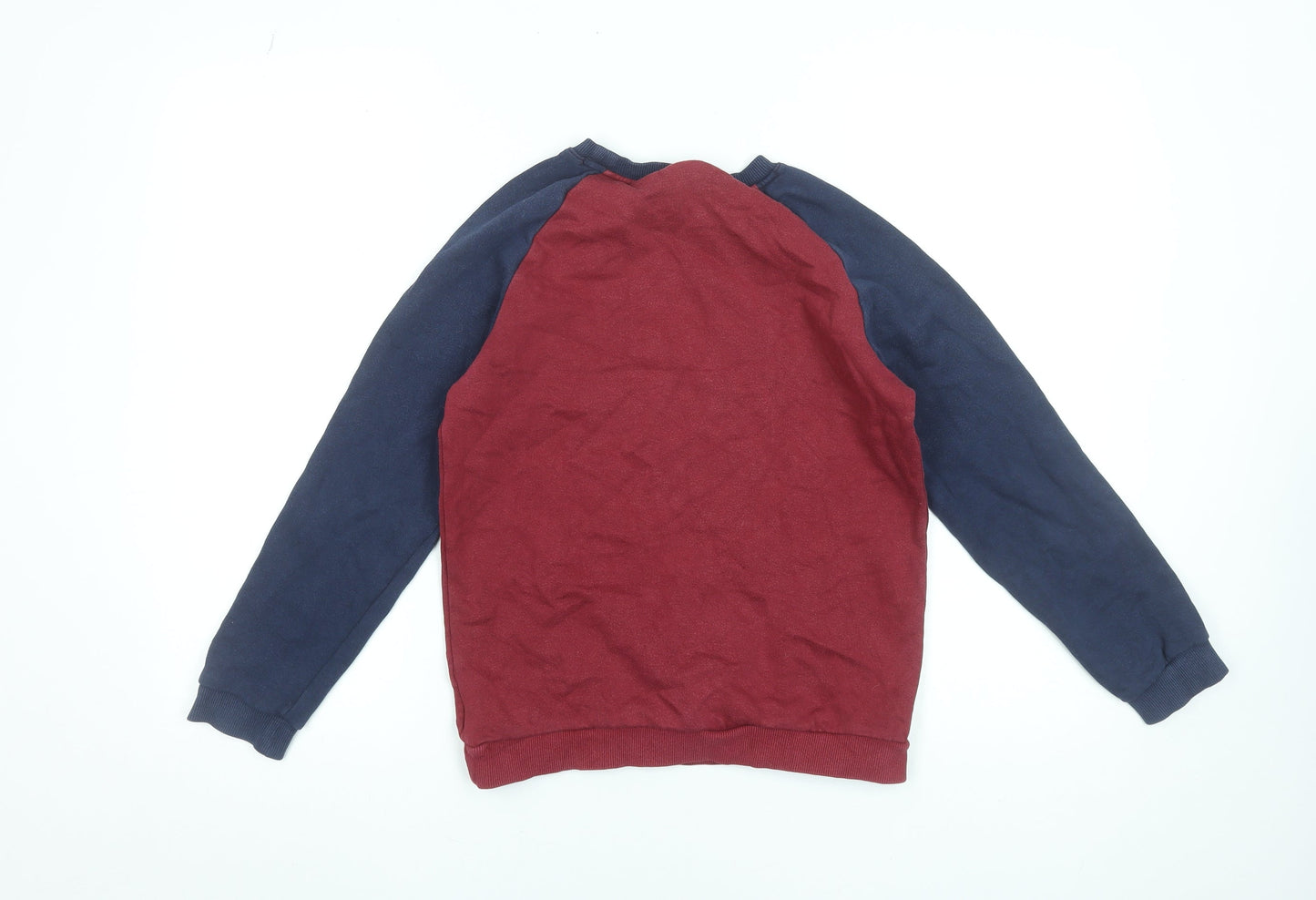 Adidas Boys Multicoloured 11-12 Years Pullover Sweatshirt Crew Neck Logo