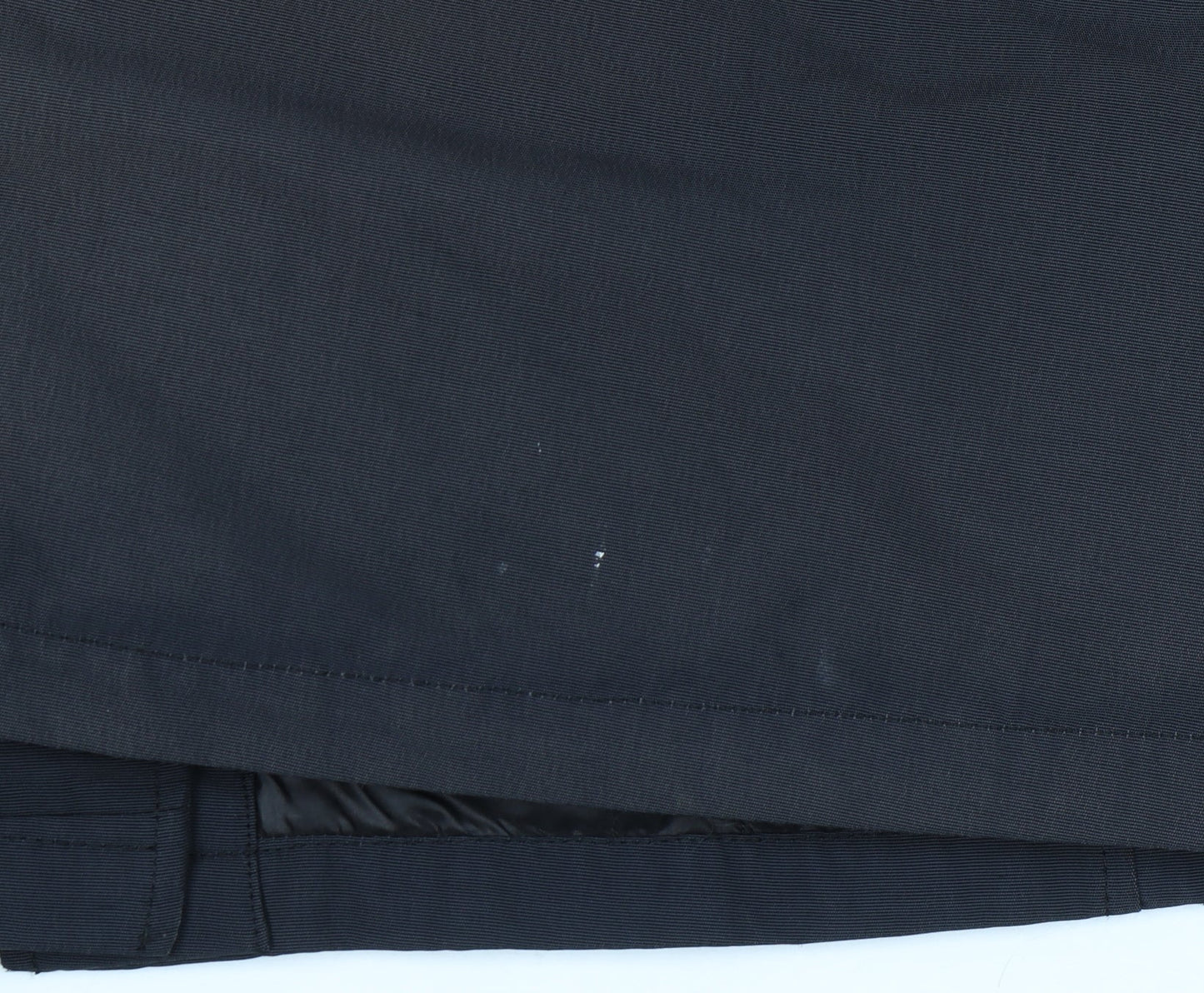 Moncler Men's Black L Military Jacket Cotton Blend Mid-Length