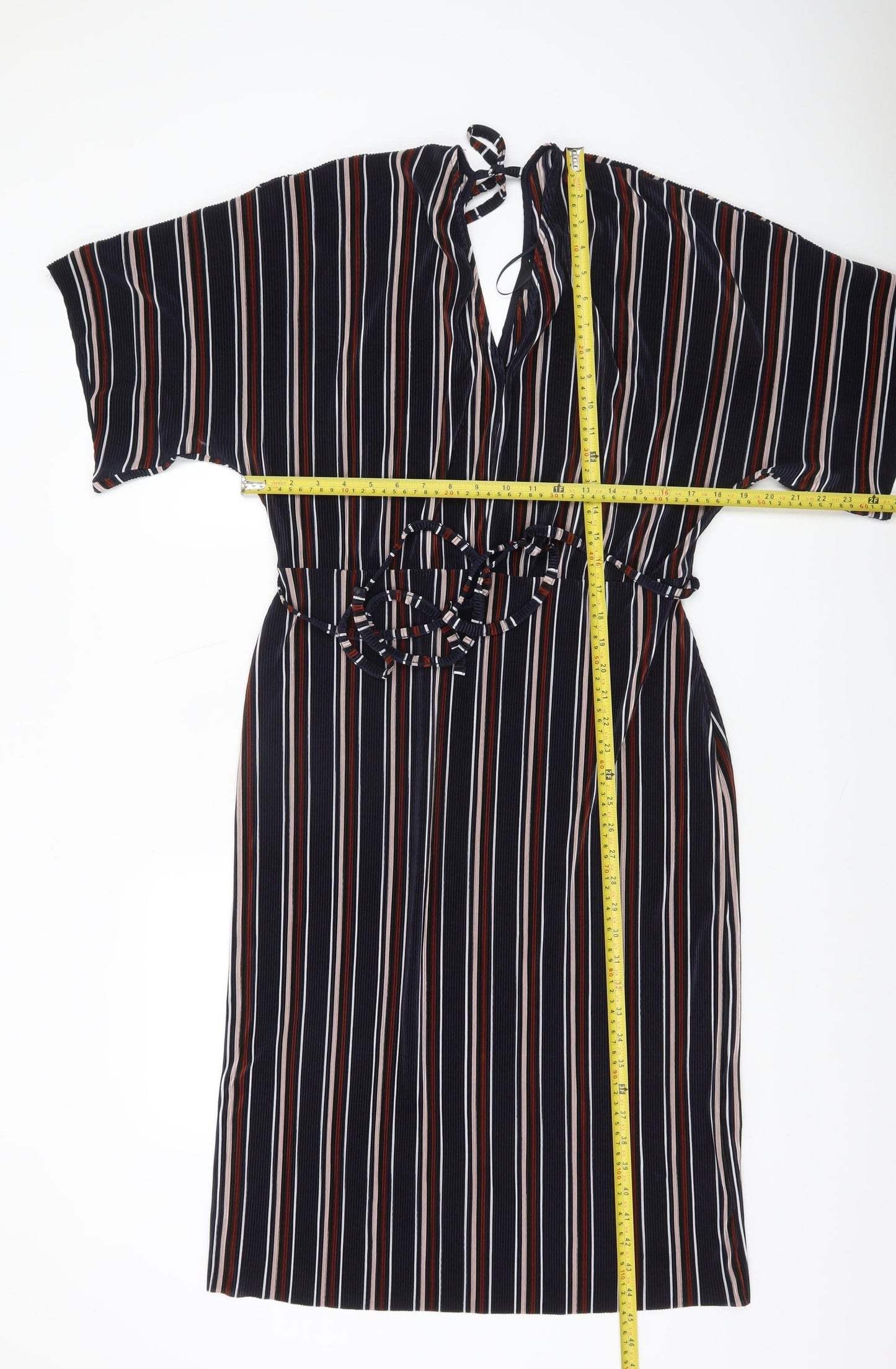 River Island Women’s Multicoloured Stripe Shift Dress Size 16