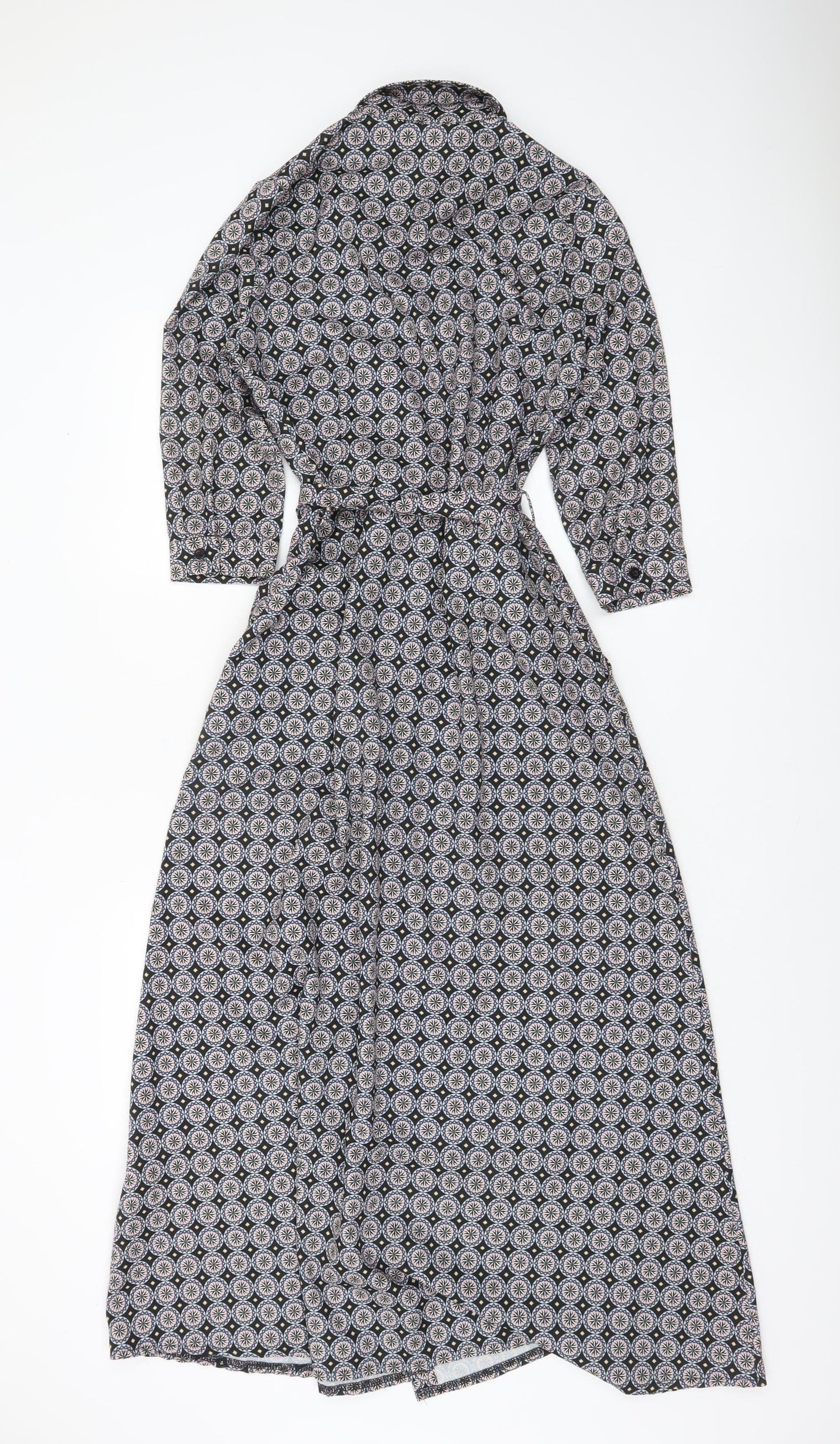 Kate & Pippa Women’s Multicoloured XS Long Geometric Shirt Dress